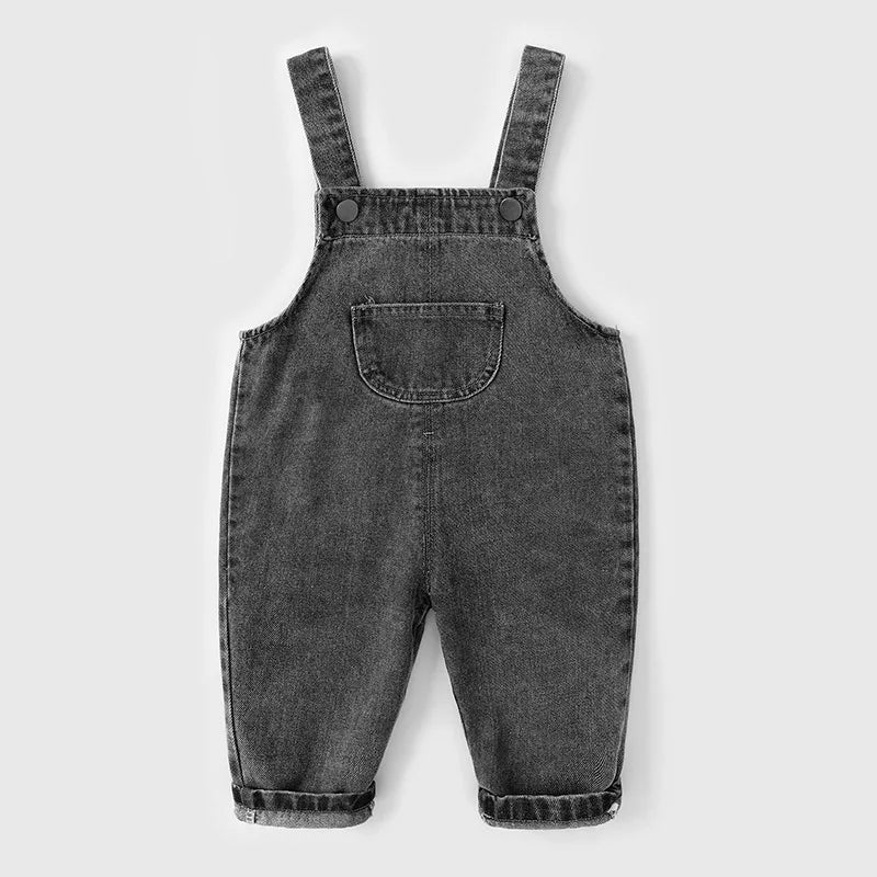 EstilinhoBaby Loja de roupas infantis para Criança e Bebê - Macacão Infantil Jardim Júnior - Azul Longo - 12 Meses - Macacão Infantil