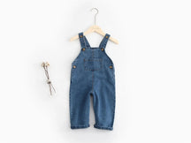 EstilinhoBaby Loja de roupas infantis para Criança e Bebê - Macacão Infantil Mini Aventura - Jeans - 80cm - Macacão Infantil