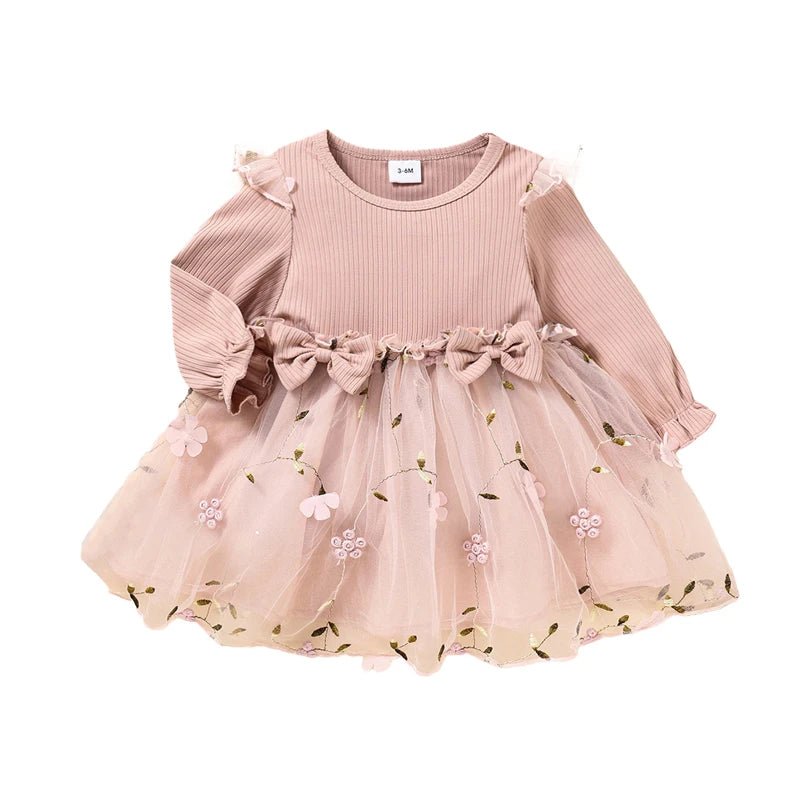 Estilinho Baby Loja de roupas infantis para Criança e Bebê - Vestido Infantil Borboleta Encantada - Rosa - 3 - 6 Meses - Vestido Infantil