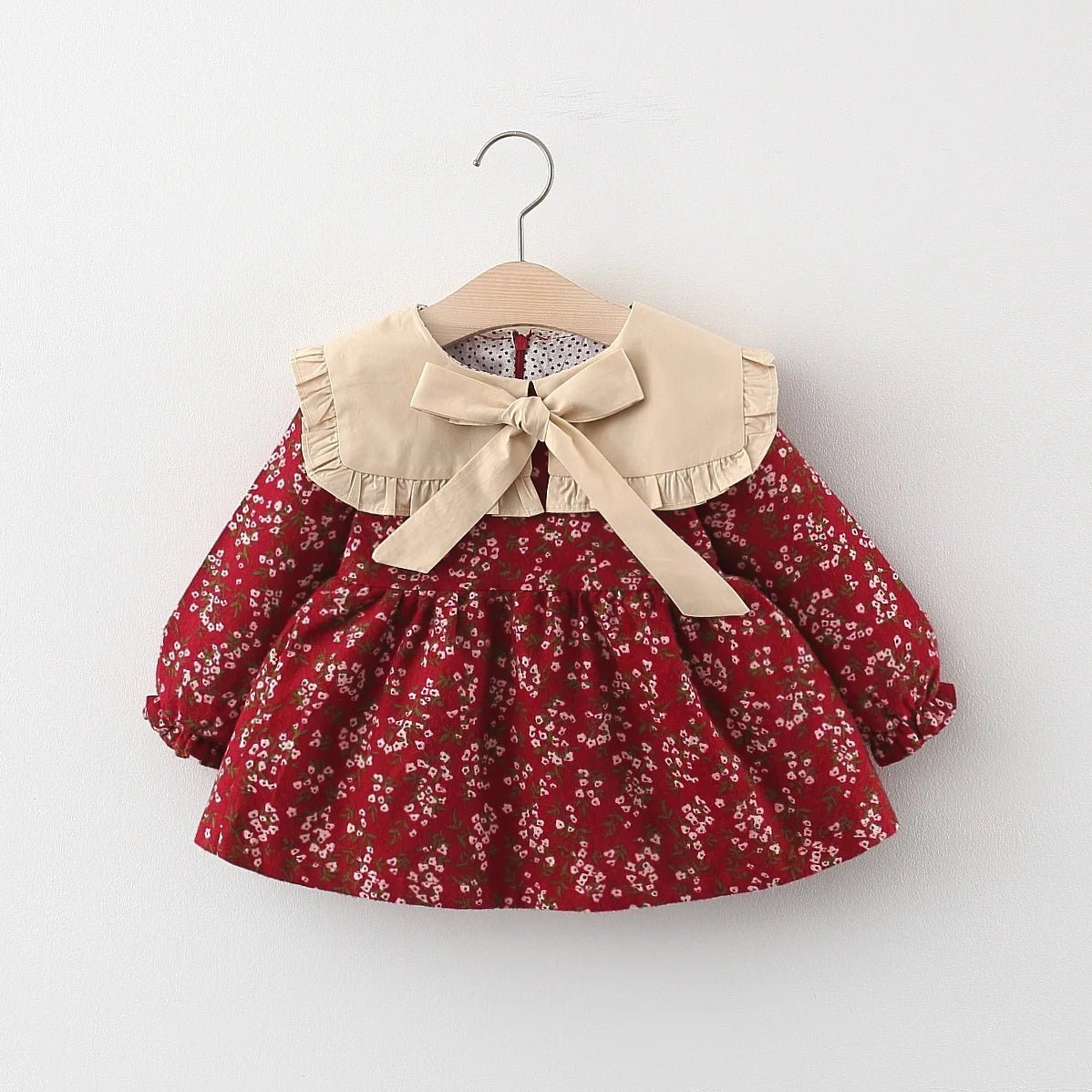 EstilinhoBaby Loja de roupas infantis para Criança e Bebê - Vestido Infantil Doce Encanto - Vermelho - 9 Meses - Vestido Infantil