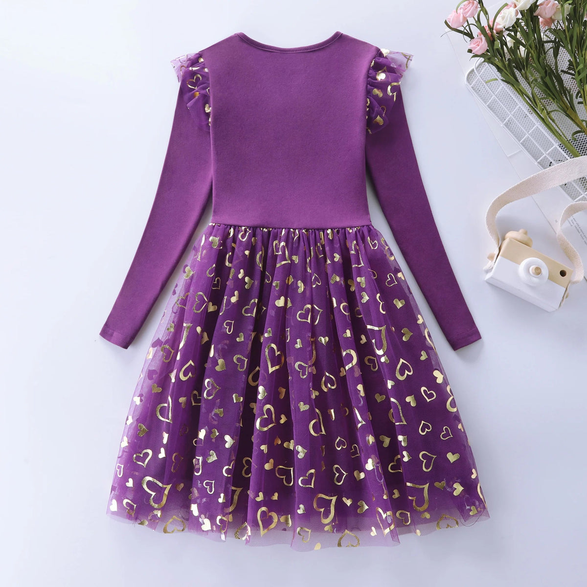 Estilinho Baby Loja de roupas infantis para Criança e Bebê - Vestido Infantil Encanto de Fadas - Roxo - 6 - 7 Anos - Vestido Infantil