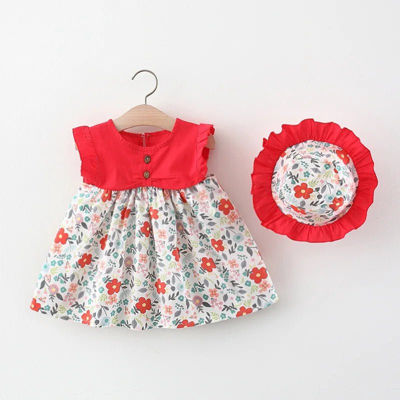 EstilinhoBaby Loja de roupas infantis para Criança e Bebê - Vestido Infantil Estrelinhas de Açúcar - Vermelho - 0 a 6 Meses - Vestido Infantil