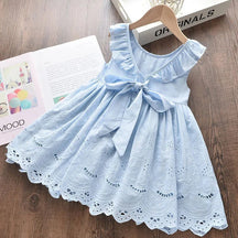 Estilinho Baby Loja de roupas infantis para Criança e Bebê - Vestido Infantil Inverninho - Azul - 2 Anos - Vestido Infantil