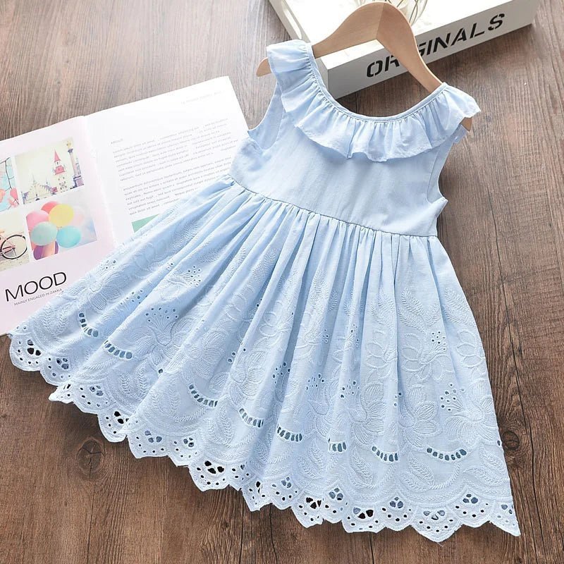 Estilinho Baby Loja de roupas infantis para Criança e Bebê - Vestido Infantil Inverninho - Azul - 2 Anos - Vestido Infantil