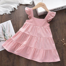 Estilinho Baby Loja de roupas infantis para Criança e Bebê - Vestido Infantil Magia do Sol - Rosa - 6 Anos - Vestido Infantil