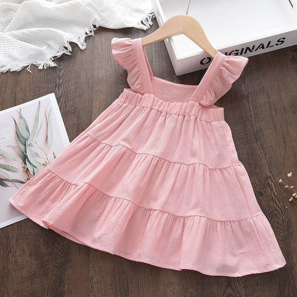 Estilinho Baby Loja de roupas infantis para Criança e Bebê - Vestido Infantil Magia do Sol - Vermelho - 6 Anos - Vestido Infantil