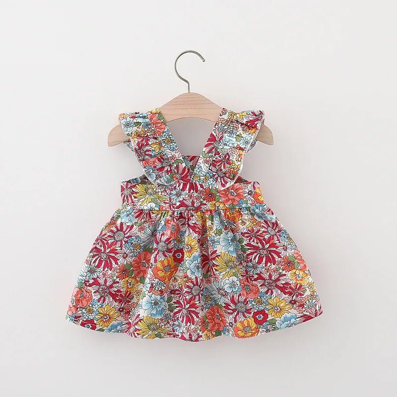 Estilinho Baby Loja de roupas infantis para Criança e Bebê - Vestido Infantil Primavera Kids - Vermelho - 9 - 12 Meses - Vestido Infantil