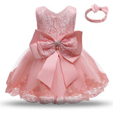 EstilinhoBaby Loja de roupas infantis para Criança e Bebê - Vestido Infantil Princesa Cute - Rosa - 9 Meses - Vestido Infantil