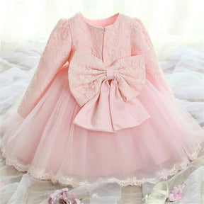 EstilinhoBaby Loja de roupas infantis para Criança e Bebê - Vestido Infantil Princesa Cute - Rosa - 9 Meses - Vestido Infantil