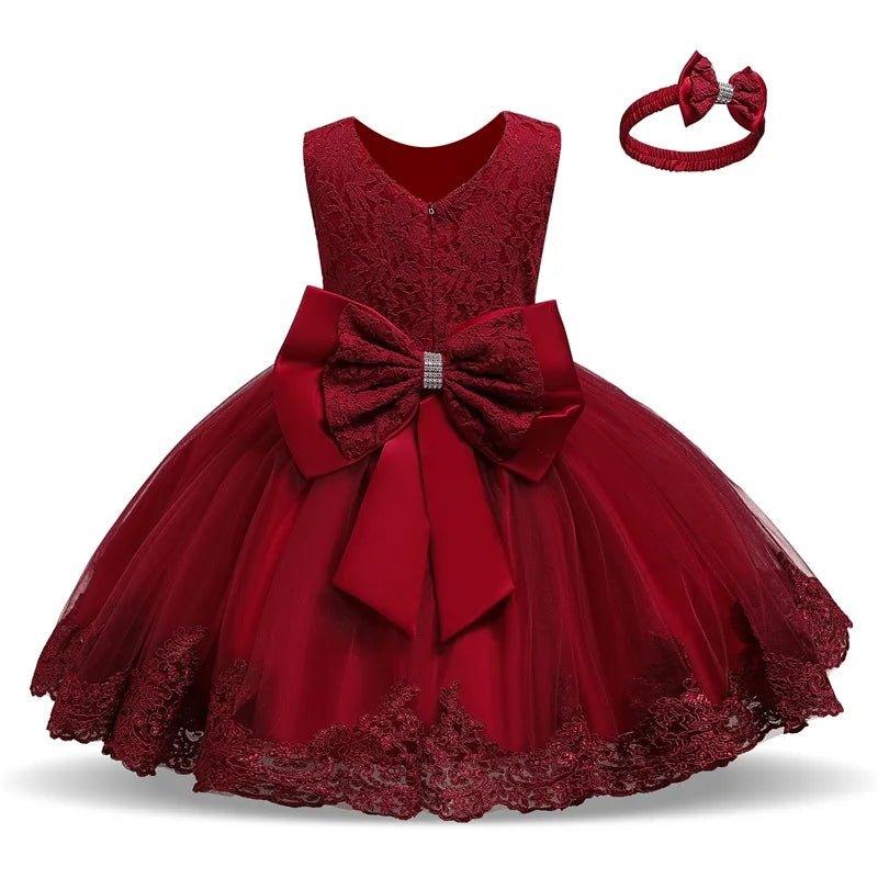 EstilinhoBaby Loja de roupas infantis para Criança e Bebê - Vestido Infantil Princesa Cute - Vermelho - 9 Meses - Vestido Infantil