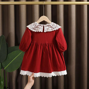 EstilinhoBaby Loja de roupas infantis para Criança e Bebê - Vestido Infantil Spring - Vermelho - 12 Meses - Vestido Infantil