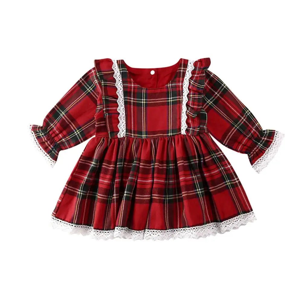 Estilinho Baby Loja de roupas infantis para Criança e Bebê - Vestido Xadrez Infantil Pequena Exploradora - 12 - 24 Meses - Vestido Infantil